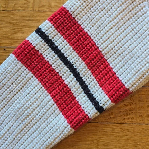 Sanctuary, Mock Neck Sweater, Ivory/Red/Black, EUC, Women's L​ - Picture 8 of 10